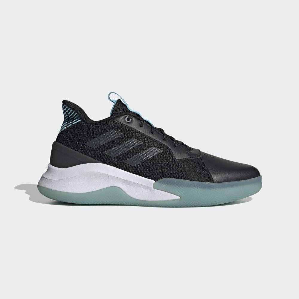 Adidas Men's RunTheGame Basketball Shoes Black/Grey/Light Blue Ireland EG0983